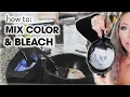 How To Mix Hair Color Bleach w Developer