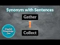 Synonyms of Gather - Collect English synonyms words Example of synonym words