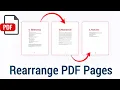 How to rearrange pages in PDF To reorder and organize pages in PDF