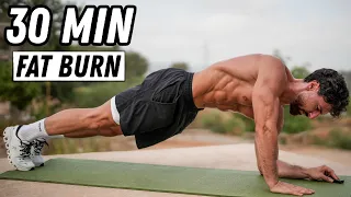 30 Min Full Body FAT BURN Workout | Rowan Row