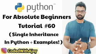 Single Inheritance Python Tutorials For Absolute Beginners In Hindi