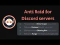 YAGPDB AntiRaid for your Discord server