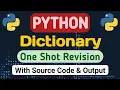 Python Dictionary in one shot Source Code PDF notes M3R5 O level Classes by Codology World