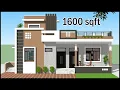 1600 SqFt East Facing House Design 4 Room 3D House Plan Latest Villa Design Gopal Architecture