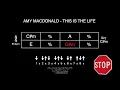 AMY MACDONALD - This is the life CHORD PROGRESSION