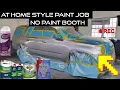 At home DIY car painting techniques for a glass finish