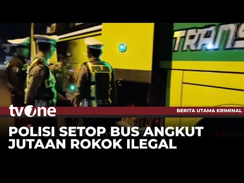 Bus Pariwisata di Sampang Angkut Jutaan Batang Rokok Ilegal