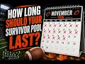 NFL Survivor Pools How Long Should They Last