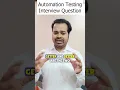Getter and Setter method in Java Interview Question Automation Testing most asked questions SDET