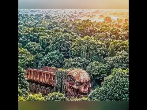 Este camión fue transformado en un vehículo escolar y estaba ubicado en las montañas.😱