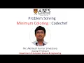 Minimum Coloring Codechef Problem Solving ABES Engineering College Ghaziabad