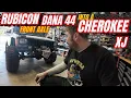 TJ Rubicon front dana 44 swap into a Jeep Cherokee XJ install locker pump DiY alignment