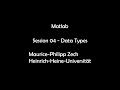 Data Wrangling with Matlab - Session 4 Data Types