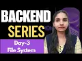 Nodejs File System With All File Functions Backend Series