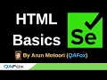 HTML for Selenium - What is HTML Part 1