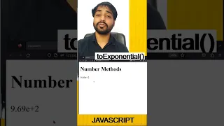 toExponential Method in javascript
