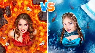 فتاة ساخنة ضد باردة حبيبي هو فتى النار والثلج 