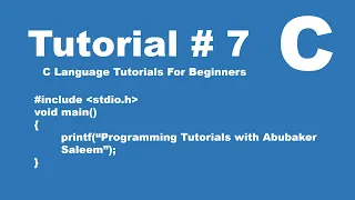 How to use Scanf in C language Tutorial 7