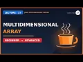 Multidimensional Arrays in Java in Hindi L-27 two dimensional array in java in hindi