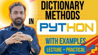Lec-23 Dictionary Methods in Python Python full Course