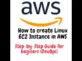 01 - How to Create a Linux EC2 Instance in AWS Step-by-Step Guide for Beginners
