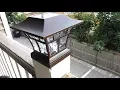 Solar LED Deck Post Cap Light by Hampton Bay Bronze Deck Lamp Review
