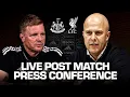 Download Lagu 🎙️ Arne Slot \u0026 Eddie Howe react to Newcastle vs. Liverpool | Live press conference | ESPN FC