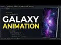 Flutter CustomPainter Galaxy Animation Thunder Clouds Twinkling Stars No Assets Flutter UI