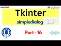 Using Tkinter SimpleDialog for User Input in Python GUIs