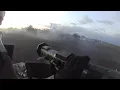 Ukraine War - Ukrainian Forces Storm Russian Held Village Humvee Machine Gunner Helmet Cam