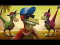 StoryBots | Dinosaur Songs: T-Rex, Velociraptor & more | Learn with music for kids | Netflix Jr