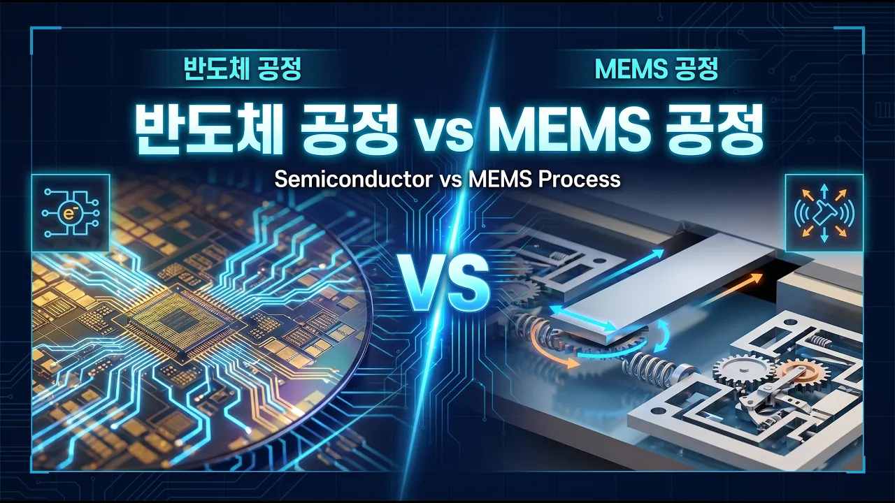 [MEMS 응용 기술 이야기 #1] 반도체와 MEMS 비교: 차이점과 융합의 미래