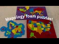 Mapology foam Map Puzzles United States Europe World map