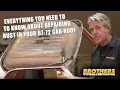1967-72 Chevy GMC Truck Roof Inner Visor Area Drip Rail Rust Repair