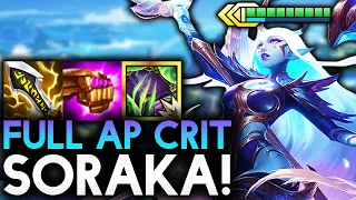 3 STAR SORAKA WITH FULL AP CRIT AND 4 RENEWER!! | Teamfight Tactics Patch 11.17