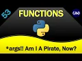 Using a variable number of positional arguments with the args syntax in