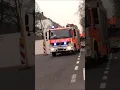 german fire department responding to emergency