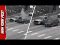 Traffic Camera Captures the Ground Crumbling Below Cars at a Stoplight