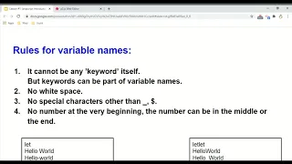 JavaScript Lesson 1 Variable Assignment Operation and Comment