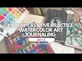100 Day Creative Practice Day 6 Watercolor Art Journaling with Prompts from The Book of Alchemy
