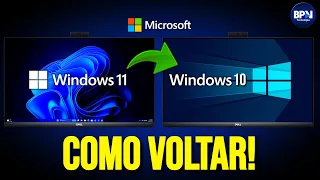 COMO VOLTAR para o Windows 10 ESTANDO no Windows 11 (SEM PENDRIVE)