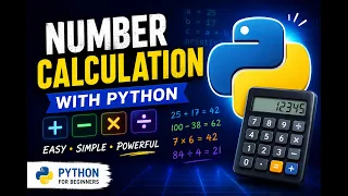 Learn Number Calculations in Python Beginner Tutorial first steep