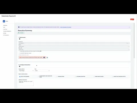 watch Stakeholder Reports AI video