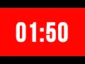 1 Minute 50 Second Timer With Alarm Without Music