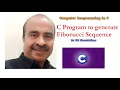 C Program to generate Fibonacci sequence