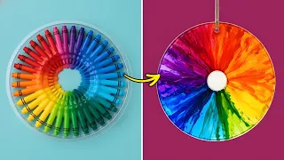 🌈📚 Tự Làm Dụng Cụ Học Tập Cầu Vồng & Ý Tưởng Thủ Công Sặc Sỡ