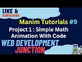 Manim Tutorial Simple Math Animation in Manim With Code Learn Animation Basics With Manim