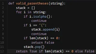 Python - Valid Parentheses Codewars 5KYU