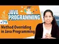 Method Overriding in Java Programming - Inheritance in Java Programming Language