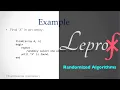 Algorithms 6 Randomized algorithms LE PROF